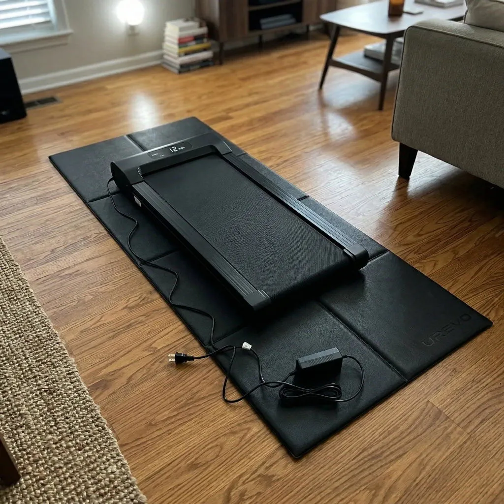 Urevo Foldable træningsmåtte foldbar støjdæmpende