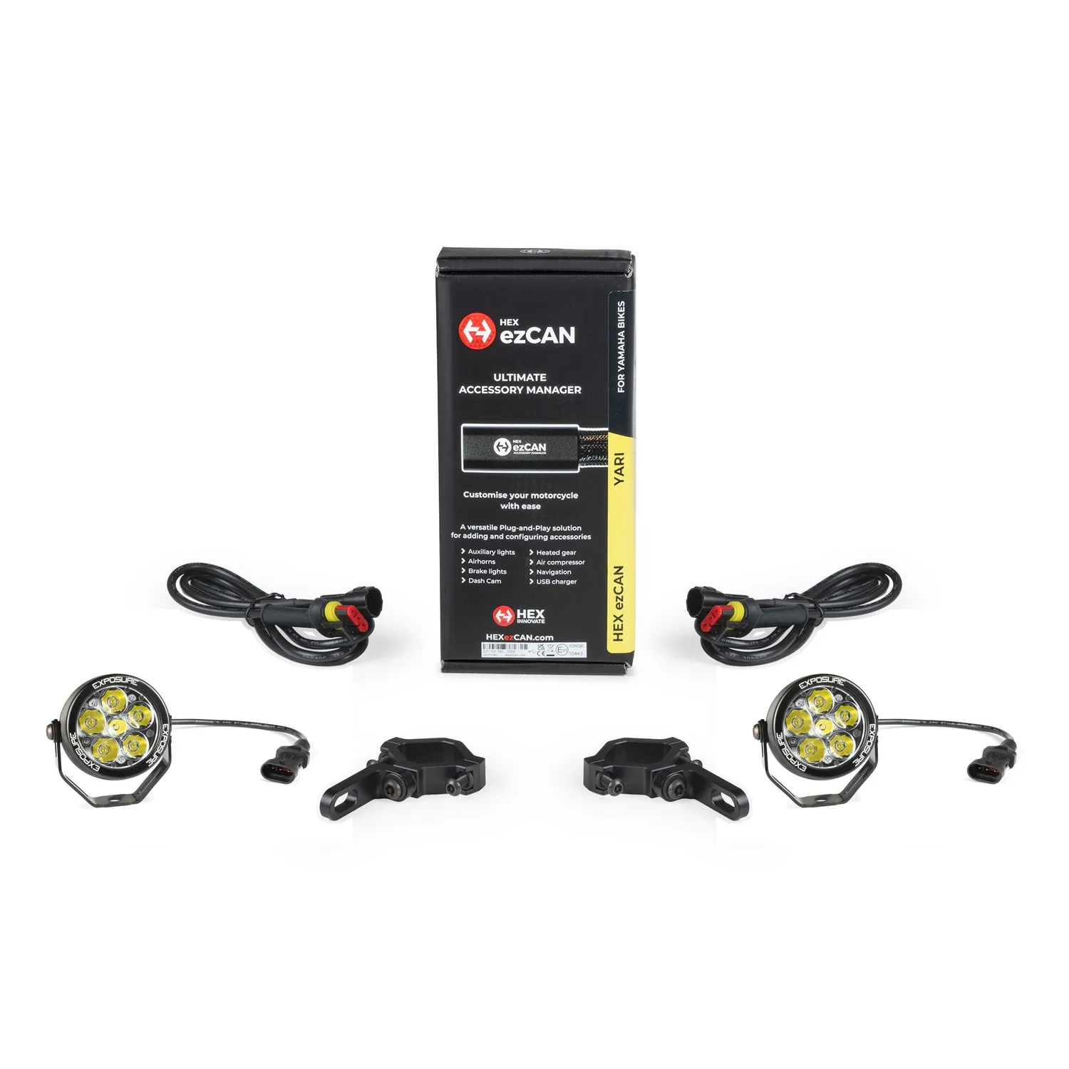 Exposure Lights Radial 6 motorcykel lygtesæt EZCAN