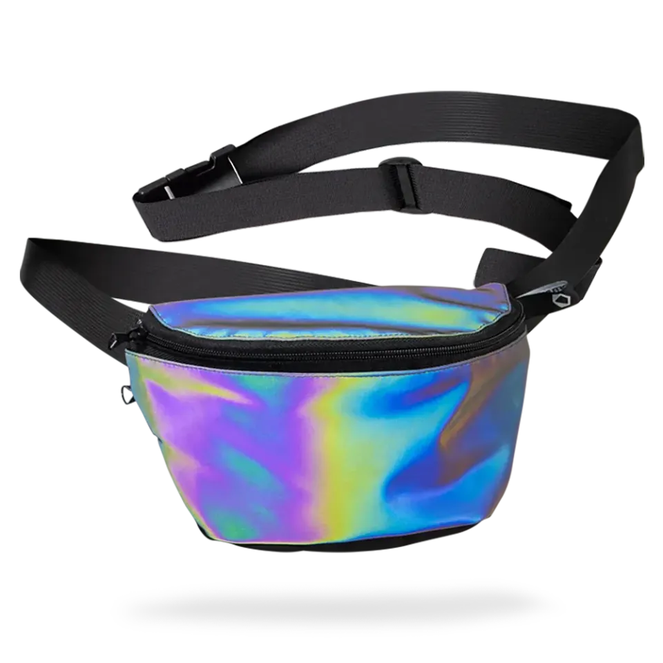 Reflective Berlin Pouch bæltetaske regnbue