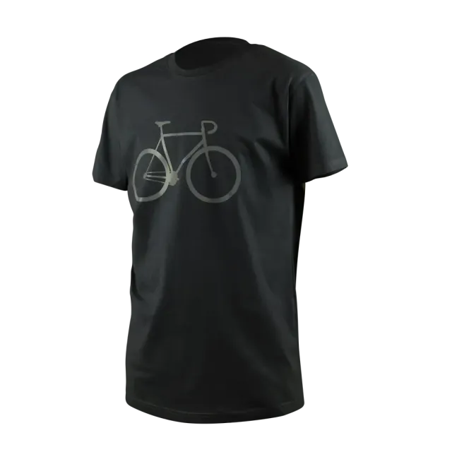 Reflective Berlin Bicycle t-shirt sort reflekterende