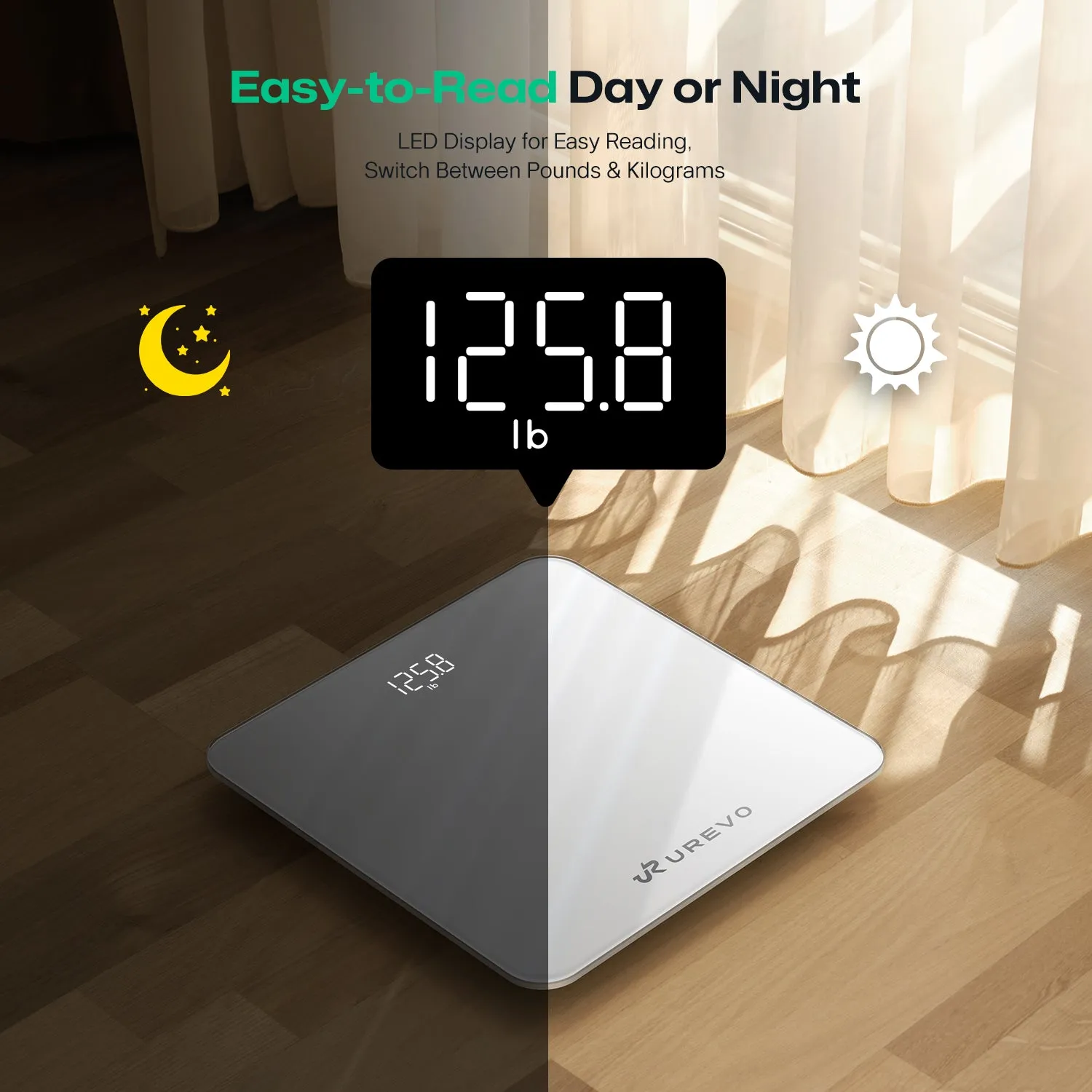 Urevo SmartFit badevægt white smart vægt