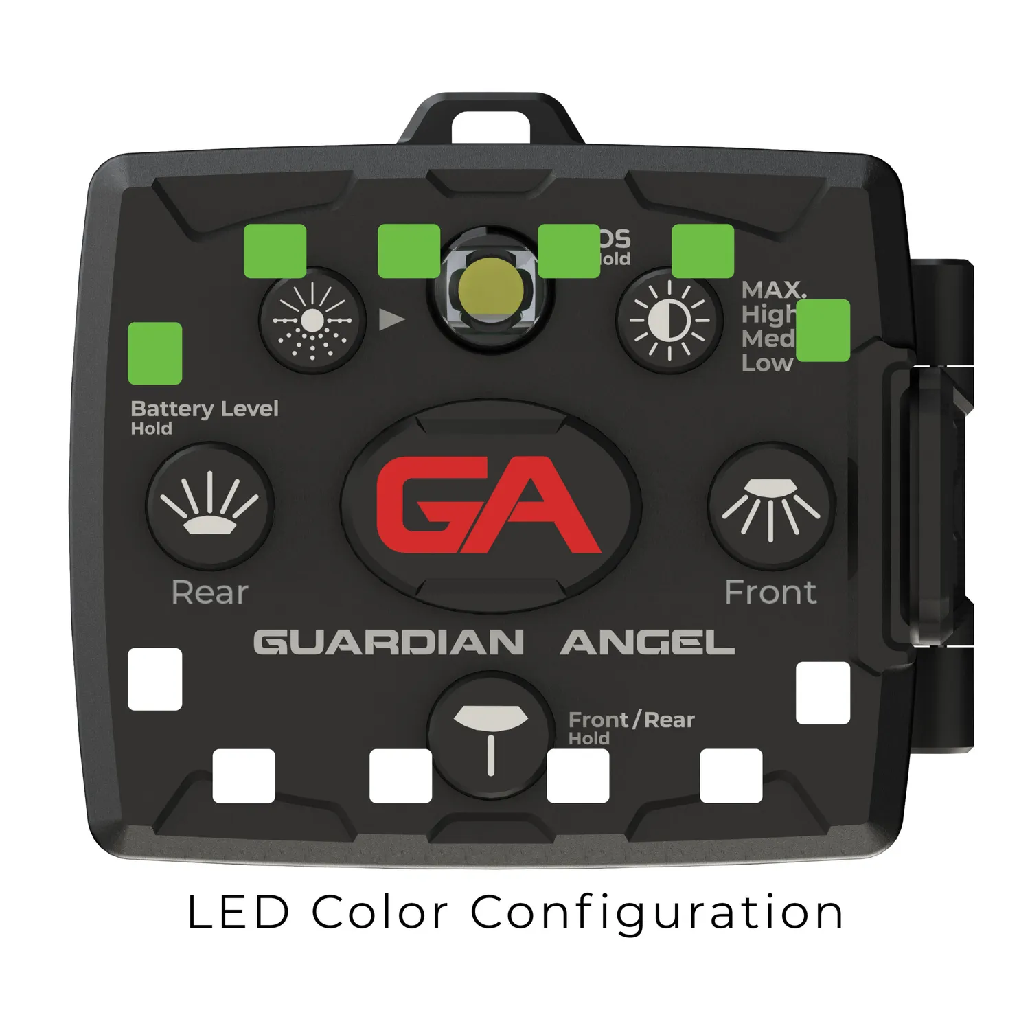 Guardian Angel Micro Series White/Green lygte hvid/grøn 14 LED