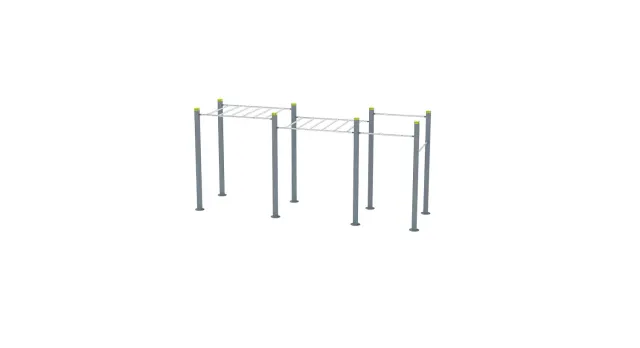 Denfit DSW4256 Monkey Bars træningsstativ med pullup