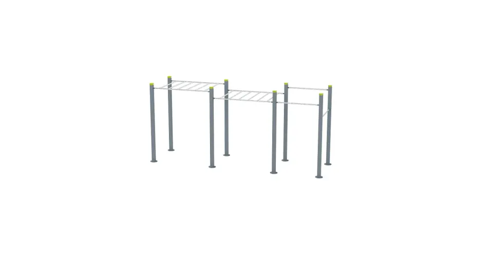 Denfit DSW4256 Monkey Bars træningsstativ med pullup