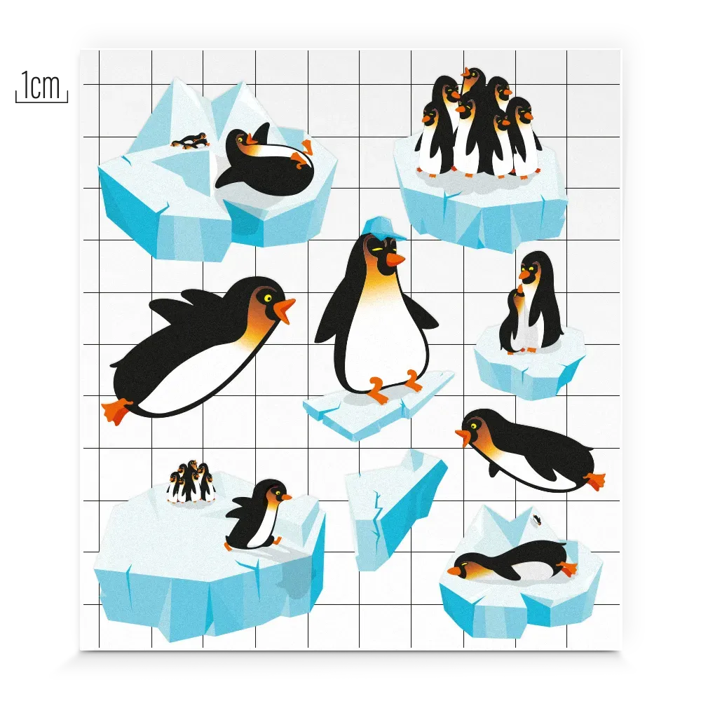 REFLECTIVE BERLIN Pinguine refleksklistermærker til hjelm