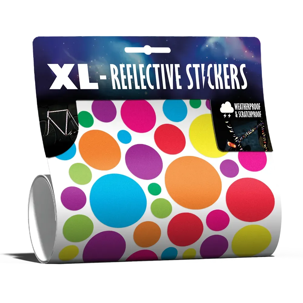 Reflective Berlin Bubbles XL stickerkit sort reflekterende
