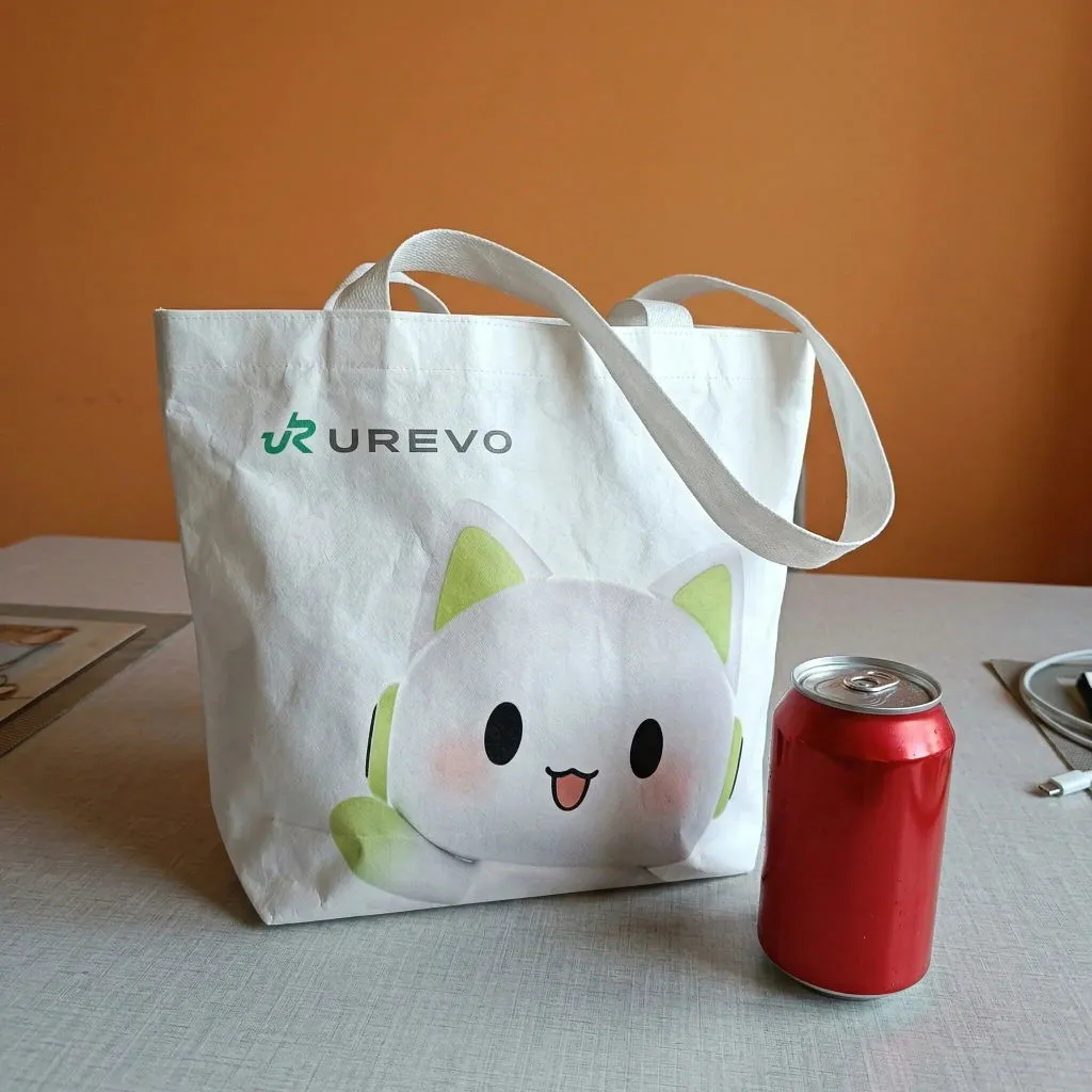 Urevo Waterproof Magnetic totebag hvid vandtæt