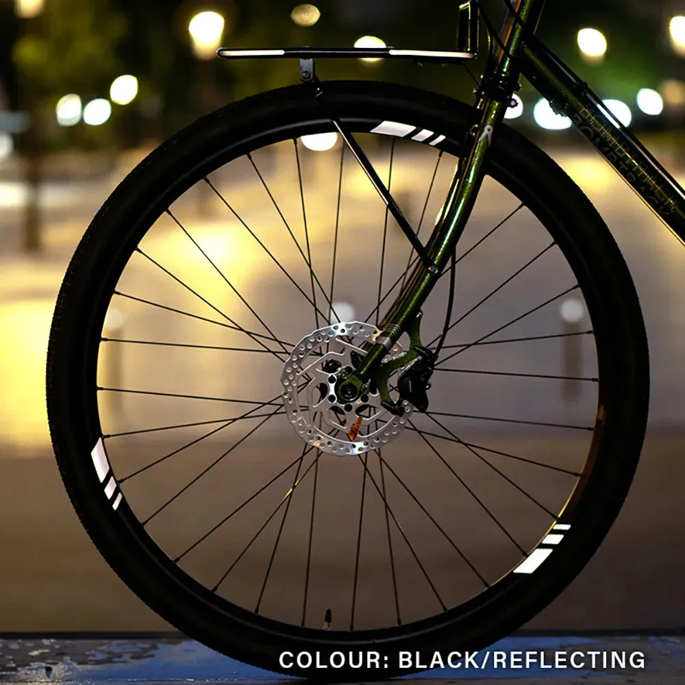 REFLECTIVE BERLIN Racer fælgstickers sort 20 mm 10 stk