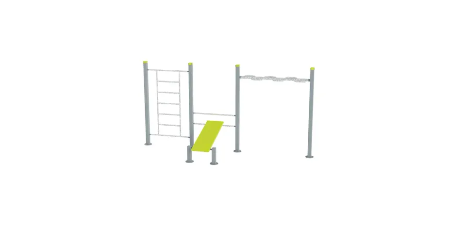 Denfit DSW4652 WaveBar træningsstation med bænk