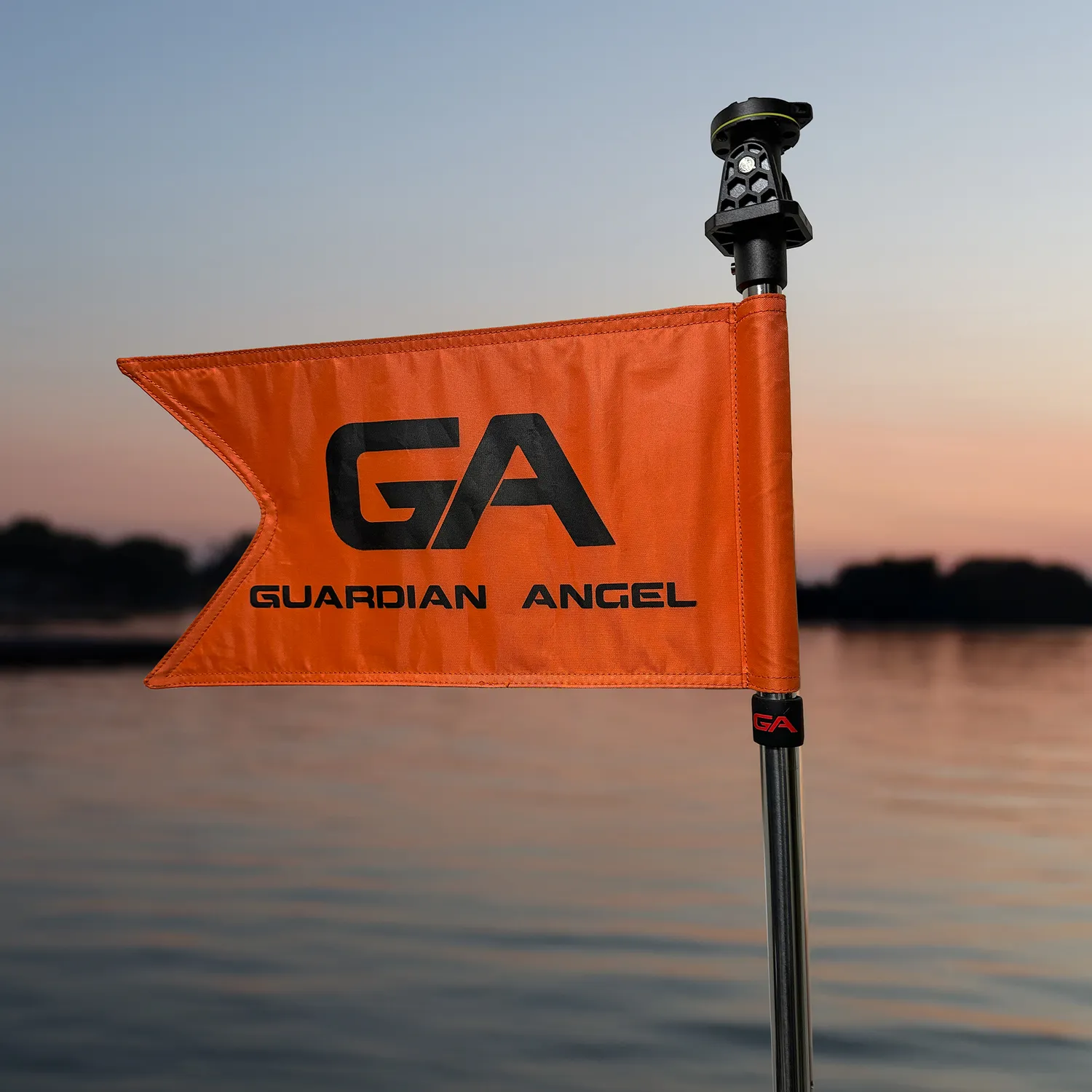 Guardian Angel flag med gummistop til lygte