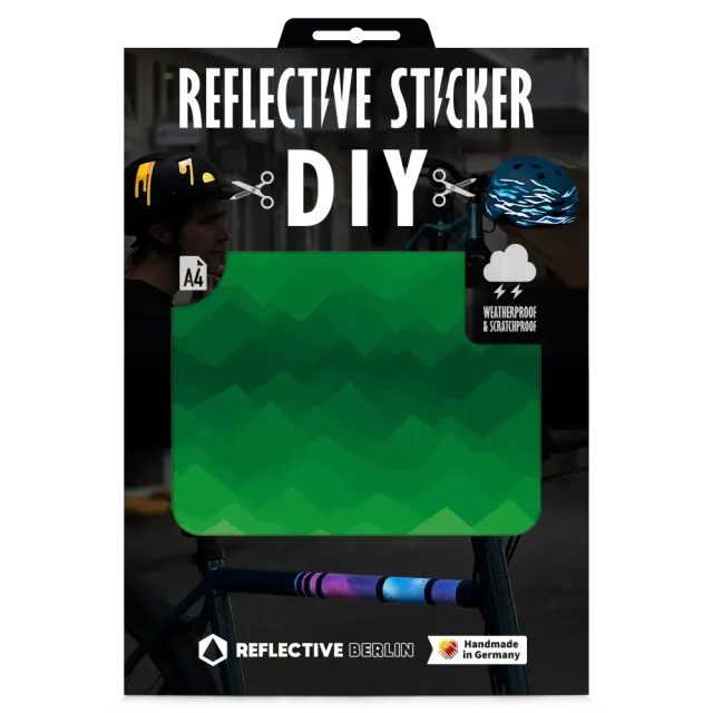 Reflective Berlin Mountains DIY sticker refleks bjerge