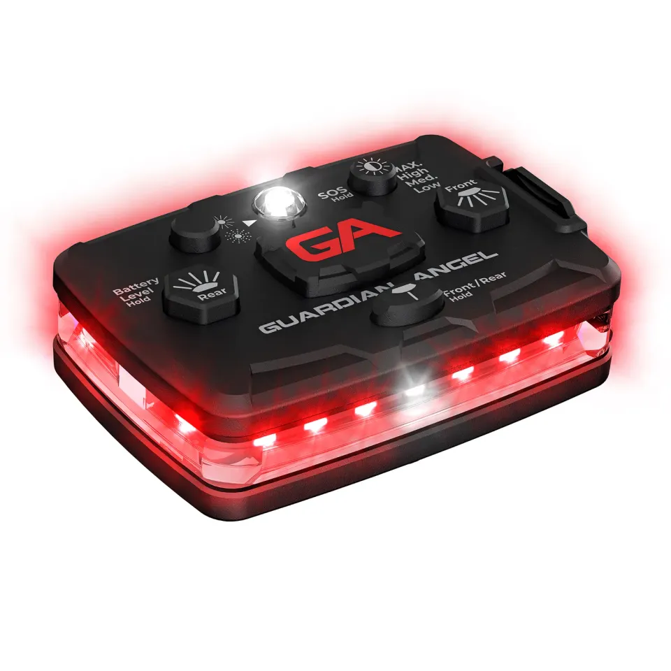 Guardian Angel Elite Series lygte rød/rød 800 lumen