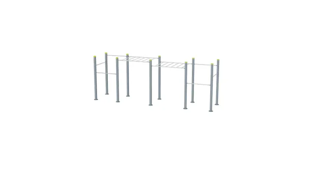 Denfit Streetworkout DSW4253 traeningsstativ to niveauer