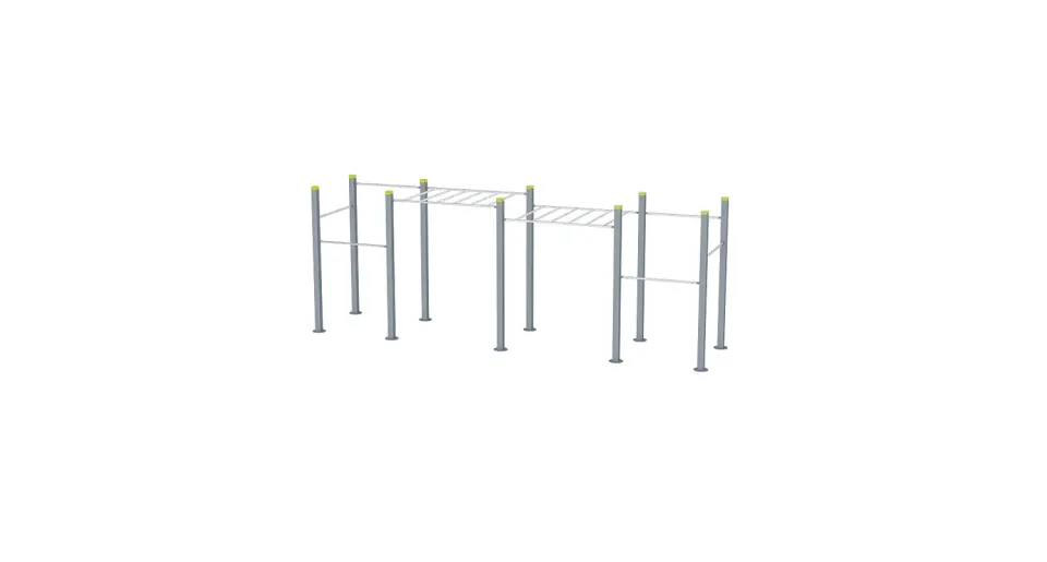Denfit Streetworkout DSW4253 traeningsstativ to niveauer