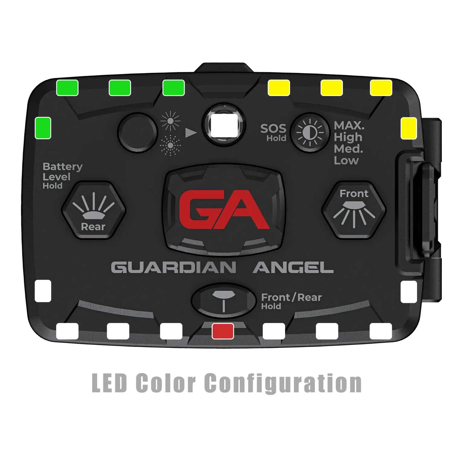 Guardian Angel Elite Series White/Green Yellow lygte 800 lumen