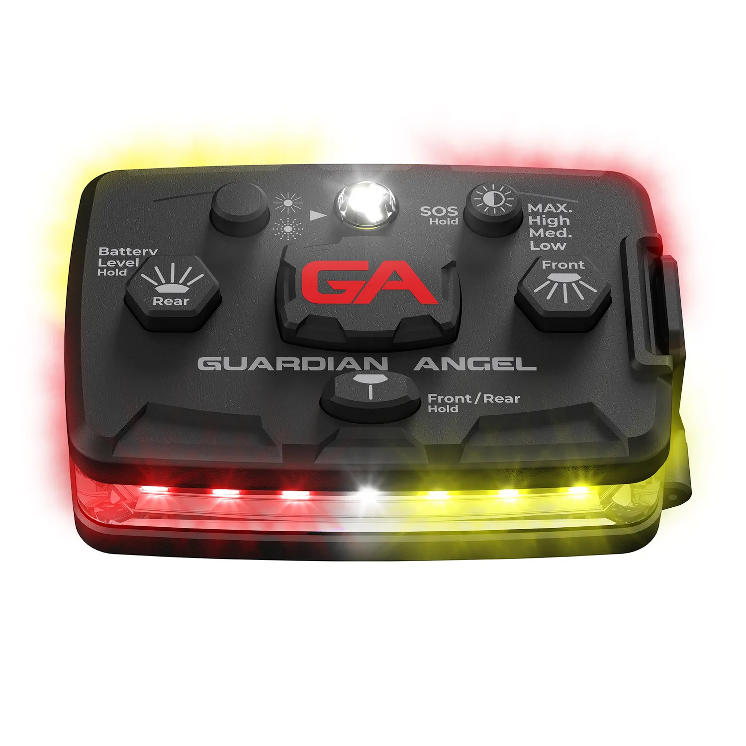 Guardian Angel Elite Series lygte rød/gul 800 lumen