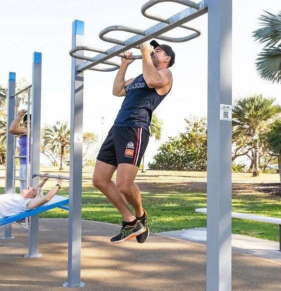 Denfit DSW4651 WaveBar pullup bar bølget