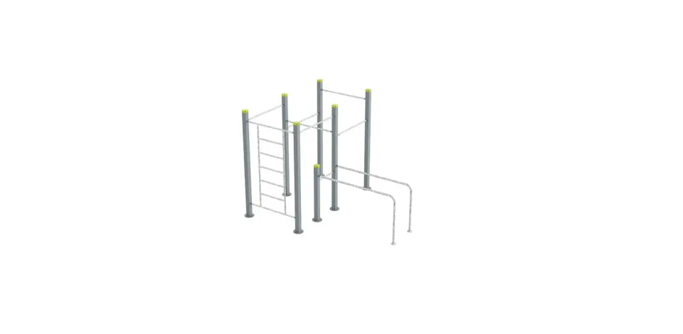 Denfit DSW4565 vægstation pullup bars parallel bars