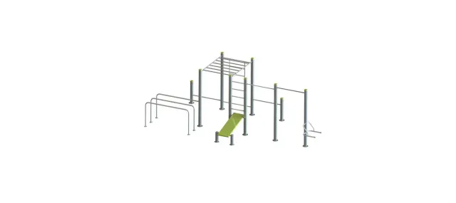 Denfit DSW4280 træningsstation udendørs funktionel