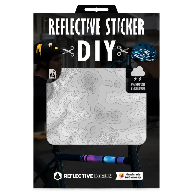 Reflective Berlin Atlas DIY refleksark A4 – topografi