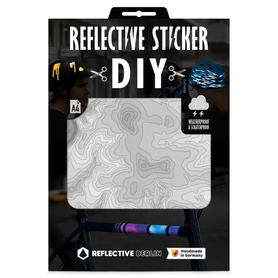Reflective Berlin Atlas DIY refleksark A4 – topografi