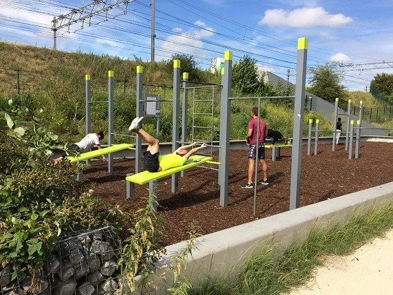 Denfit Streetworkout DSW4574 træningsstation med ringe