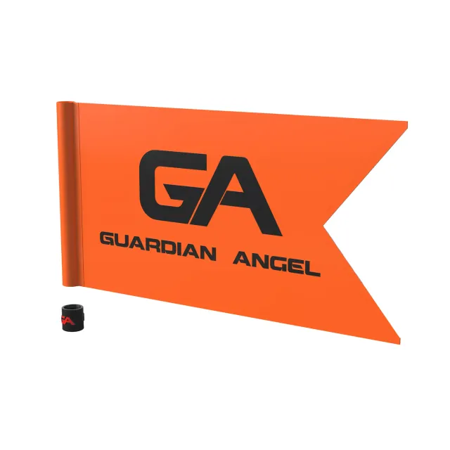 Guardian Angel flag med gummistop til lygte