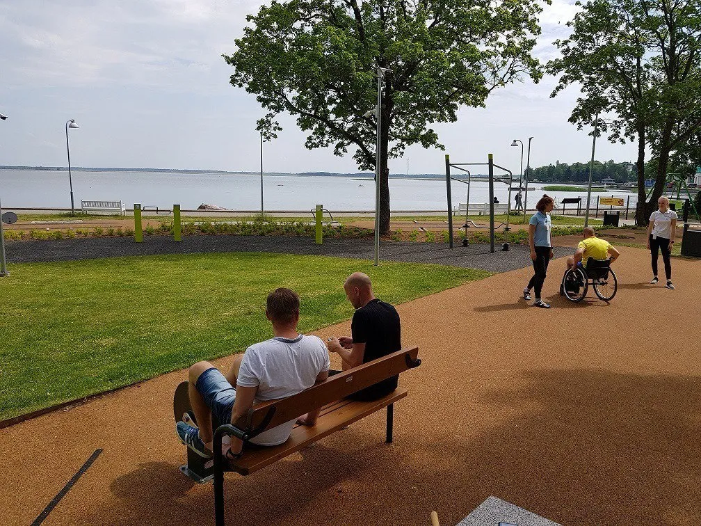 Denfit Urbangym Wheel for Bench træningshjul overkrop core