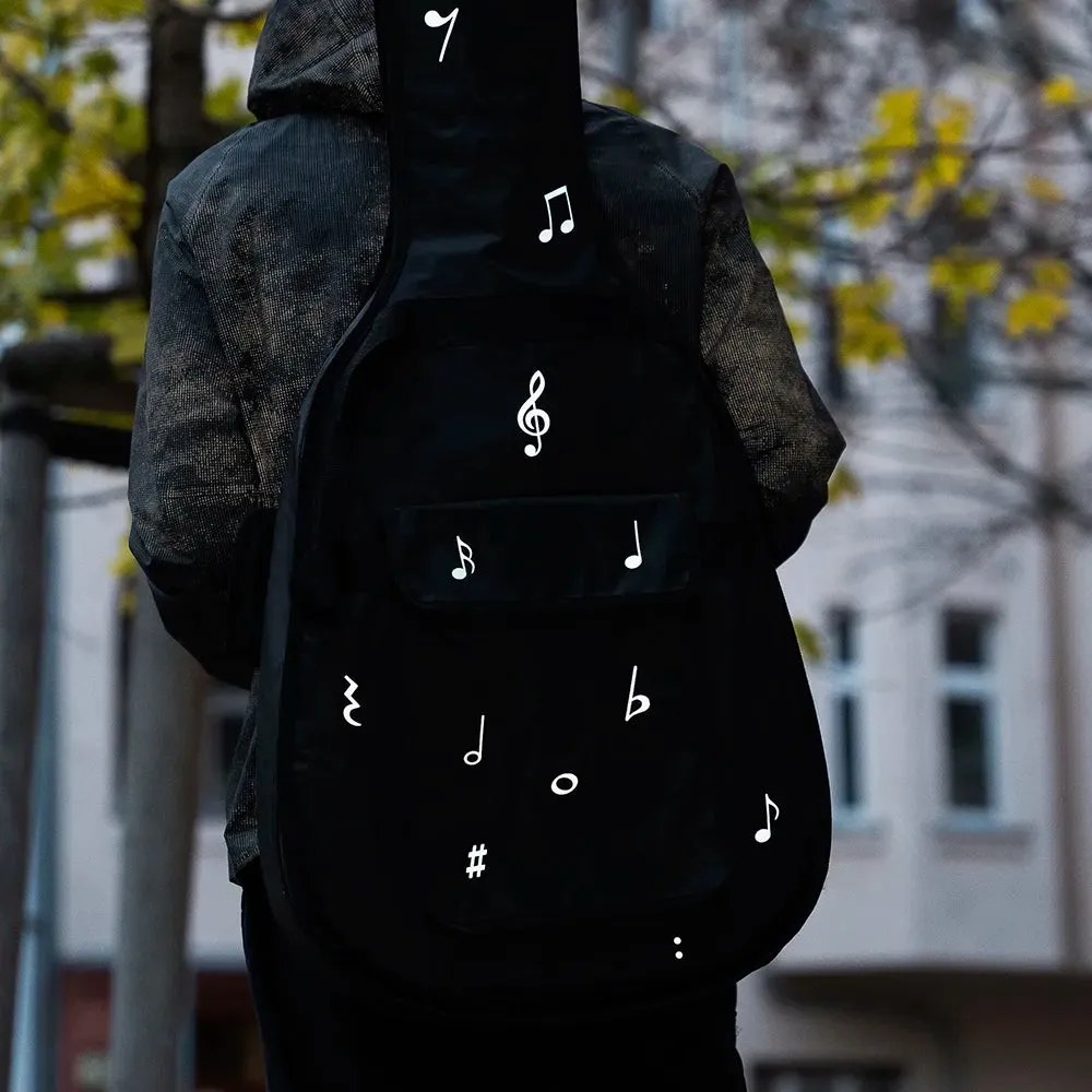 Reflective Berlin Music tekstilsticker refleks noder