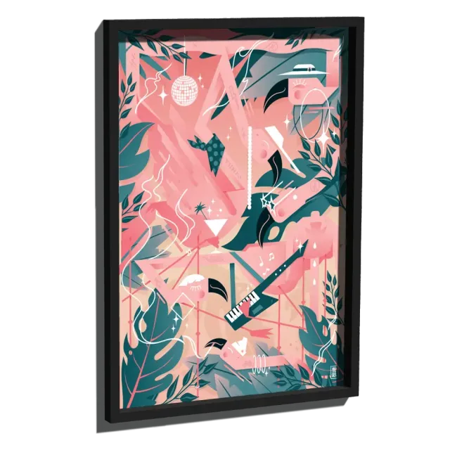 Reflective Berlin Flamingo Funk XXL reflekssticker A1 – 2-pak