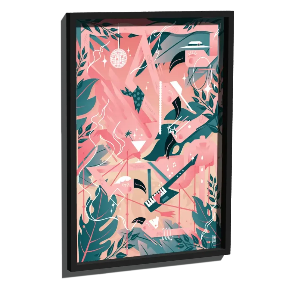 Reflective Berlin Flamingo Funk XXL reflekssticker A1 – 2-pak