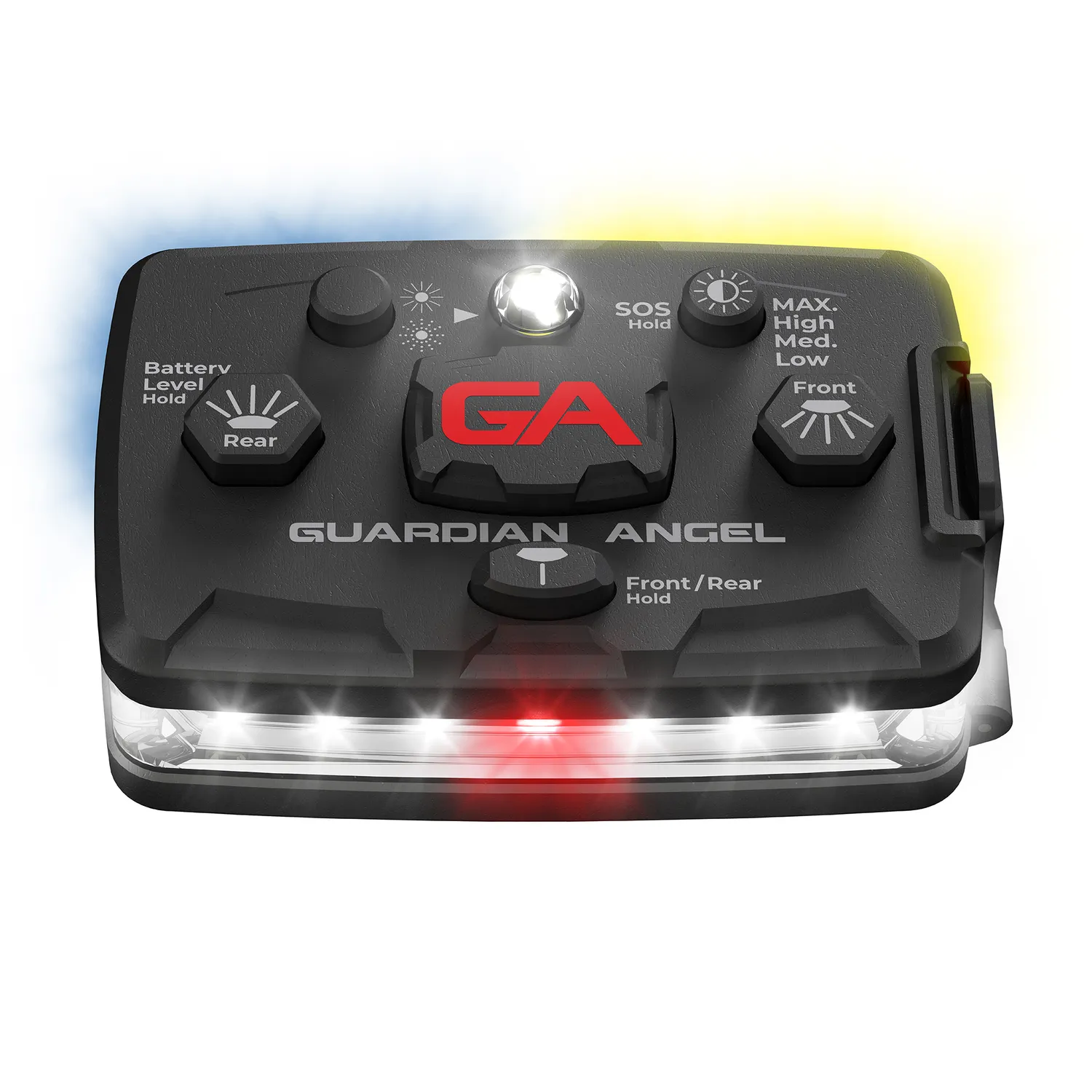 Guardian Angel Elite Series sikkerhedslygte hvid/blå-gul 800lm