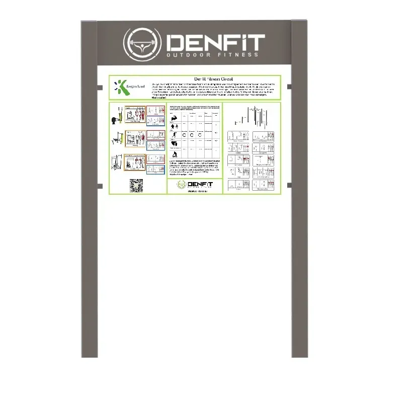 Denfit Instruction Board instruktionstavle udendørs