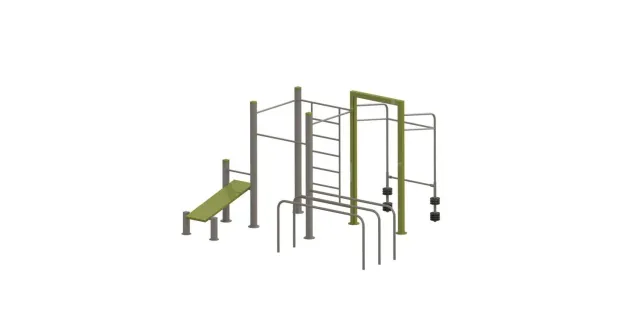Denfit DSW4857 udendørs træningsstation robust