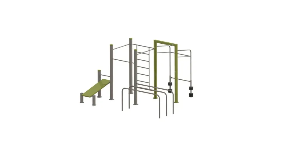 Denfit DSW4857 udendørs træningsstation robust