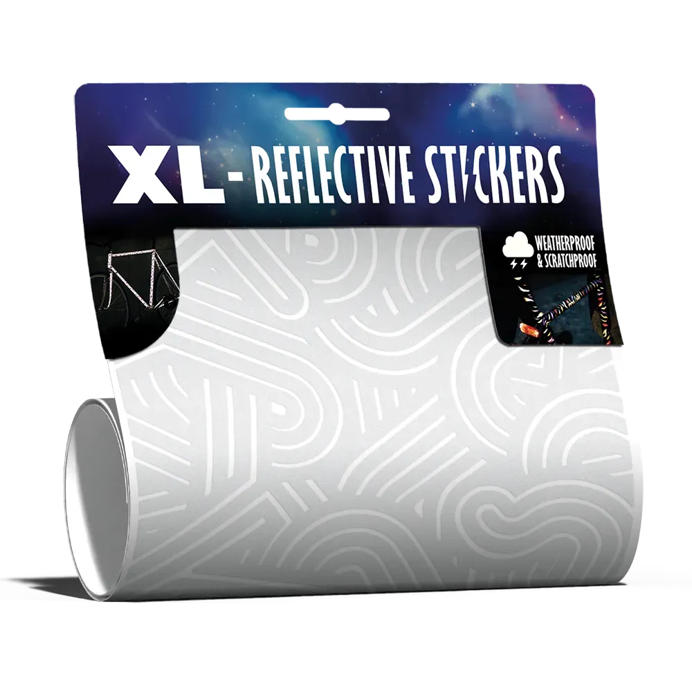 Reflective Berlin XL Sticker Kit Bold refleksklistermærker black
