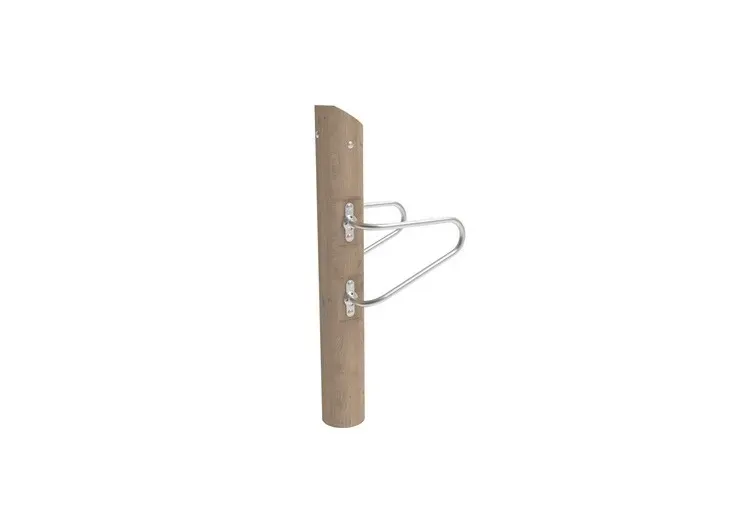Denfit Nature Kneeraise udendørs mavestation træ core