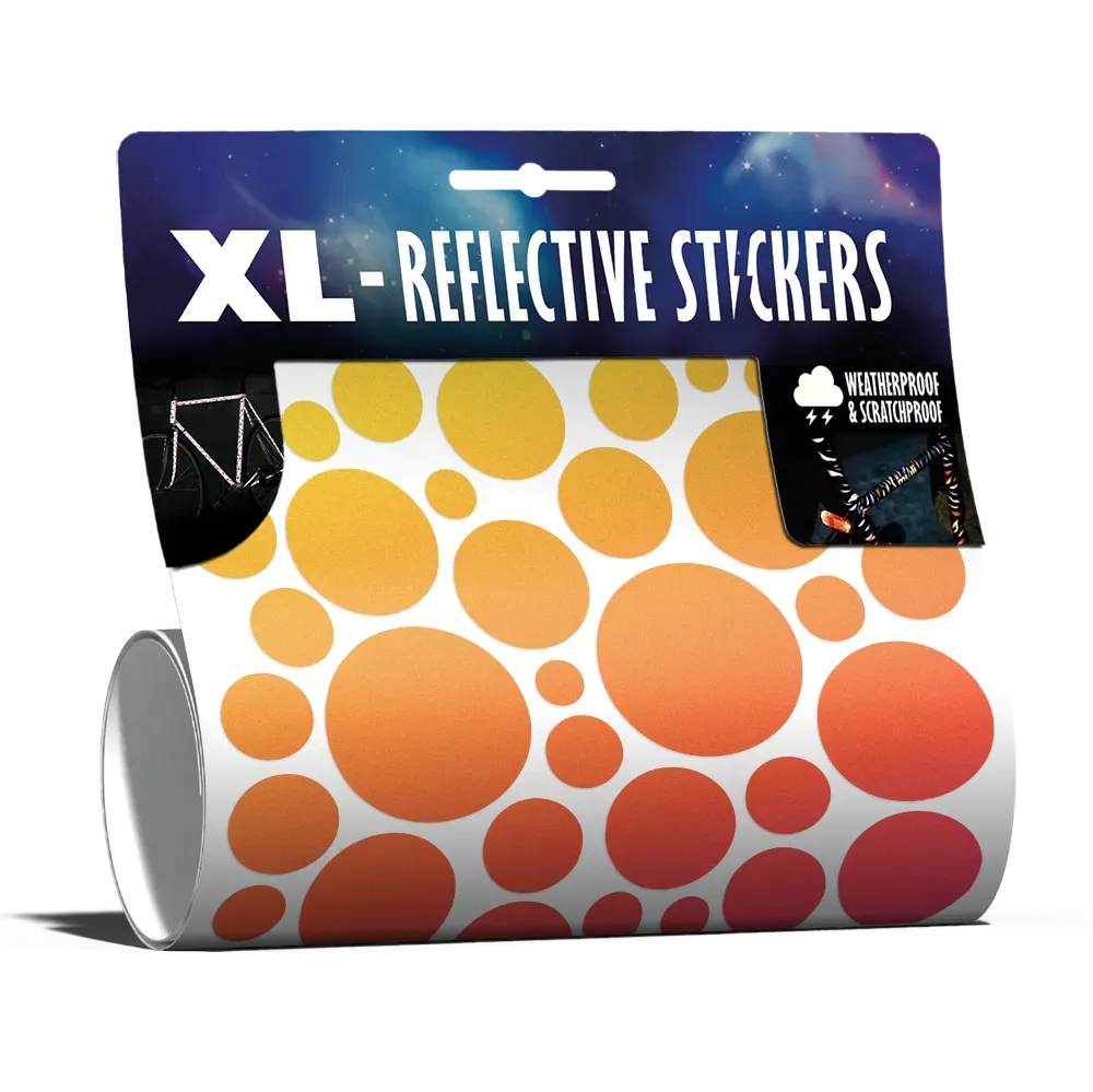 Reflective Berlin Bubbles XL stickerkit sort reflekterende