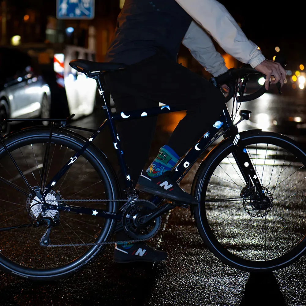 Reflective Berlin XL Sticker Kit Stars refleksklistermærker rainbow