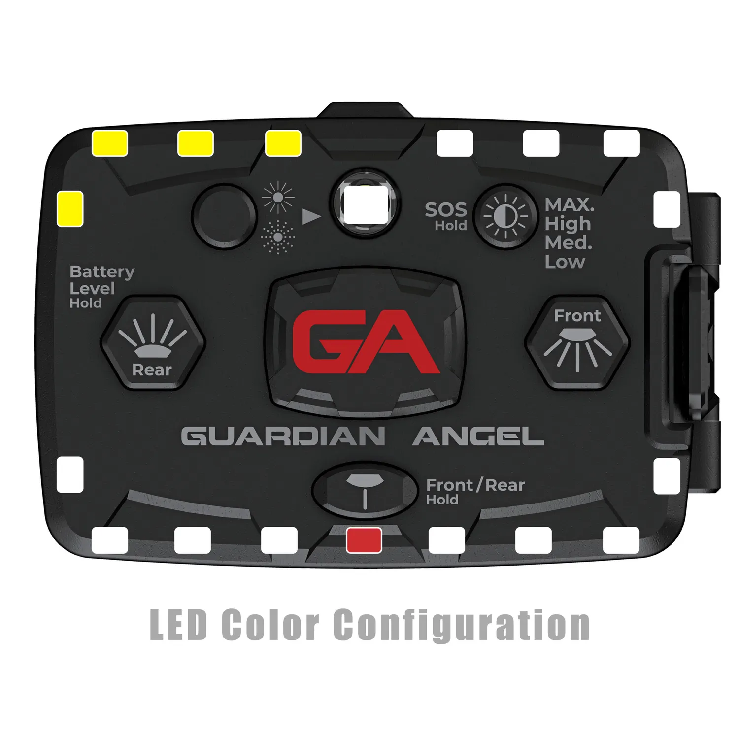 Guardian Angel Elite Series sikkerhedslygte hvid/gul