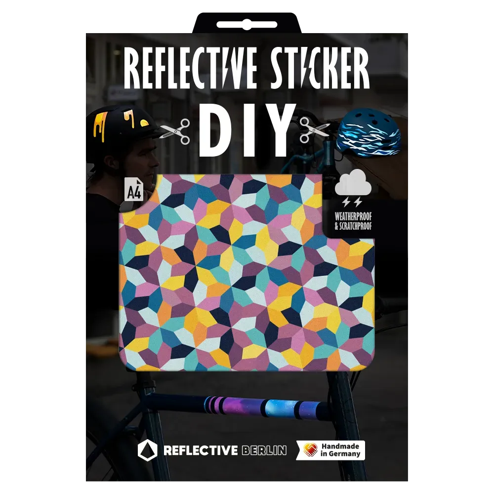 Reflective Berlin Bloom DIY refleksklistermærke pastel blomst