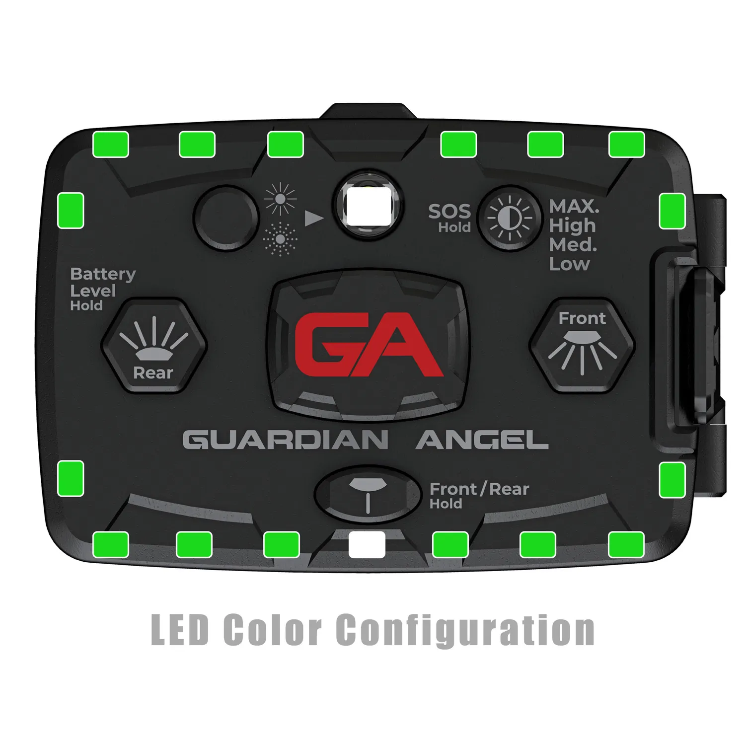 Guardian Angel Elite Series træningslygte grøn-grøn 800 lumen