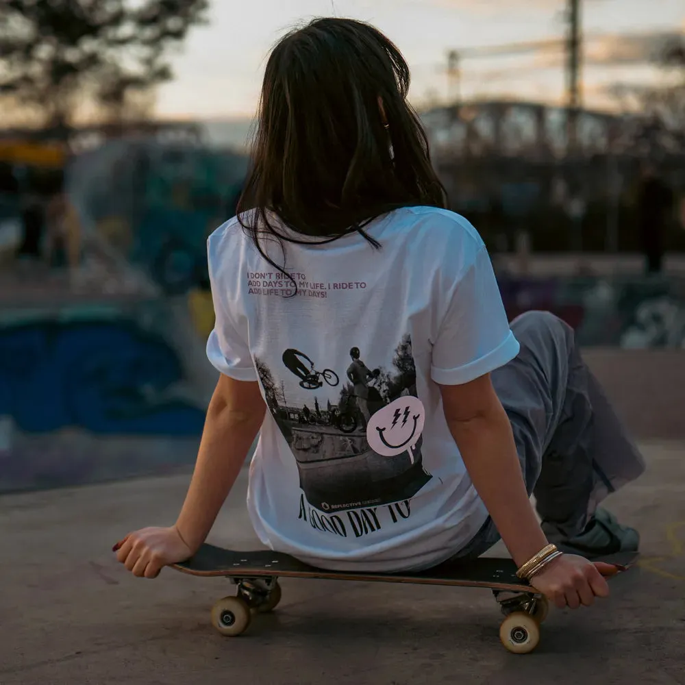 REFLECTIVE BERLIN Streetlife T-shirt hvid