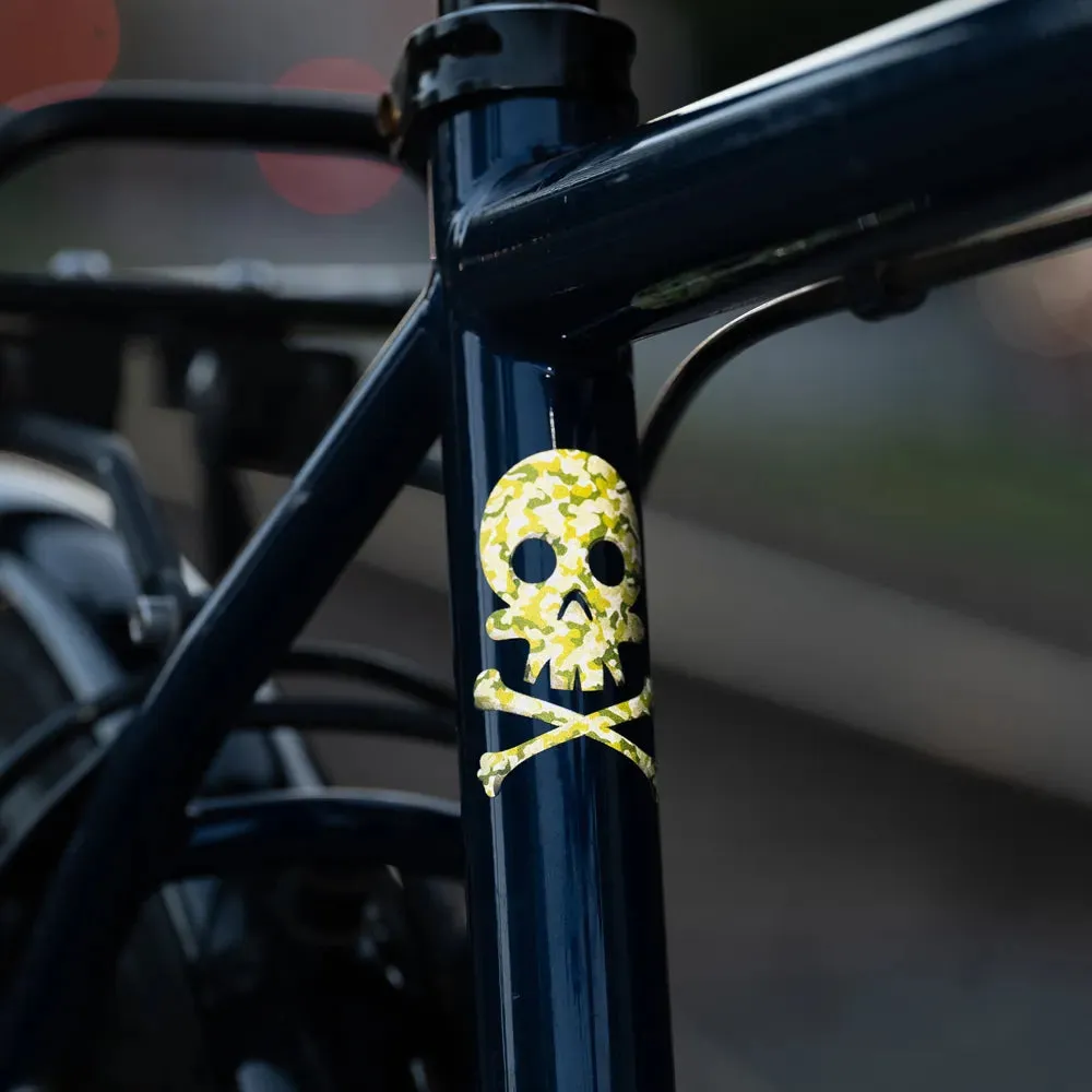 Reflective Berlin Totenkopf klistermærker fire reflekterende
