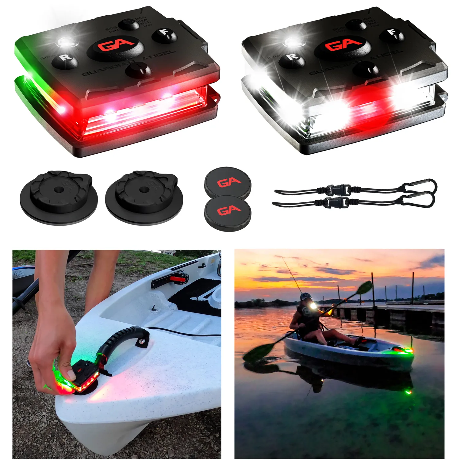 Guardian Angel Kayak LED lygte combo kit hvid