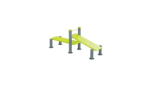 Denfit DSW4115 træningsbænk udendørs incline