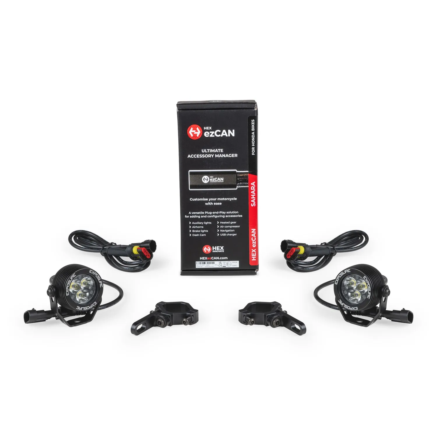 Exposure Lights Radial 3 lygtesæt Clear EZCAN mc