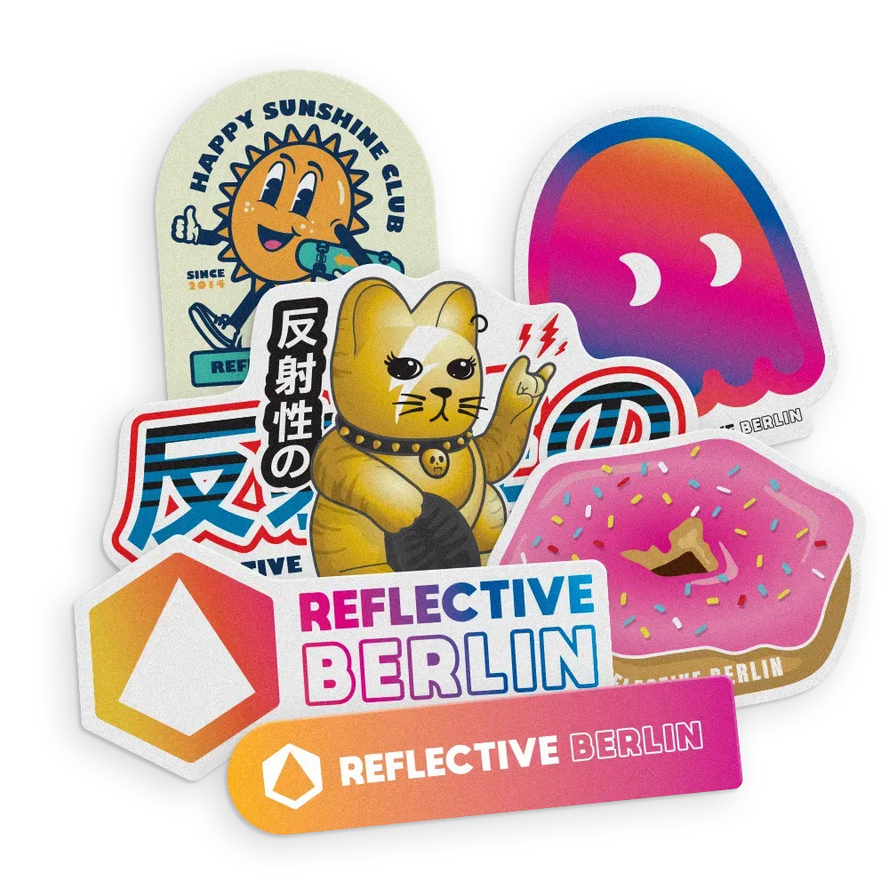 Reflective Berlin Mini refleksstickers Ride Your Bike