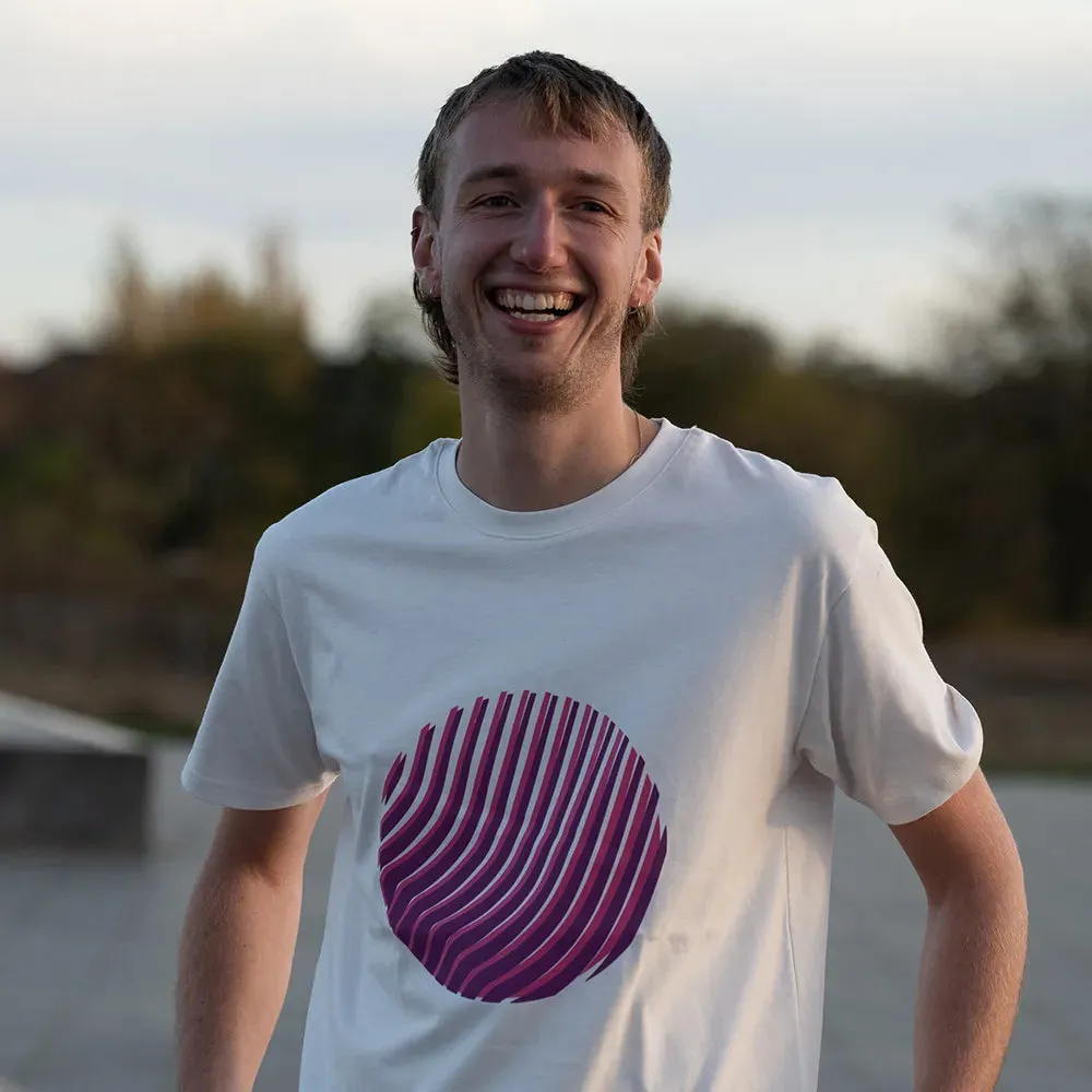 Reflective Berlin Sunset T-shirt off-white pink refleks