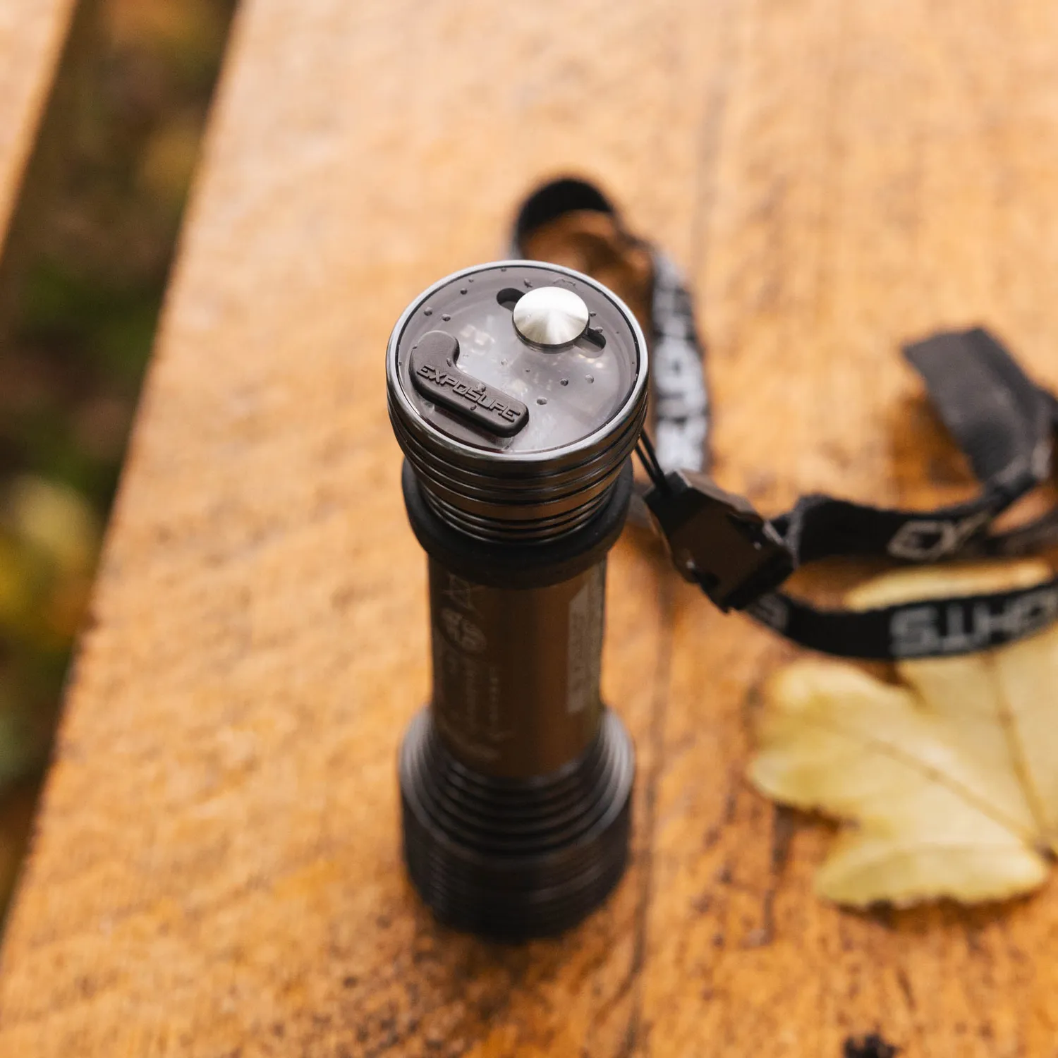 Exposure Lights Joystick 18 hjelmlygte 1200 lumen med snor